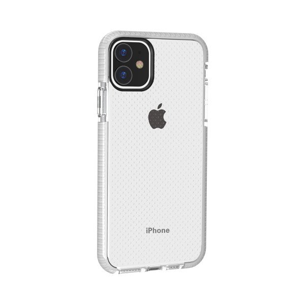 Wholesale iPhone 11 Pro Max (6.5in) Mesh Armor Hybrid Case (White)